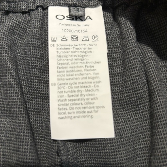 OSKA Sz 3 (vanity) Cotton Blend Tapered Leg Pull On Pants with Unlined Pockets - Picture 11 of 15